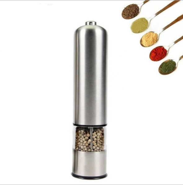 Electric Salt and Pepper Grinder held in one hand